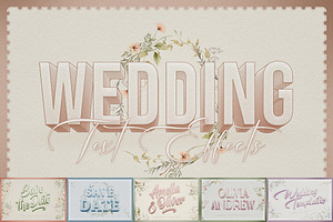 Wedding Text Effects, a Layer Style Add-On by Andrew Skoch Design