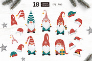 Christmas Gnomes and  Patterns, a Wallpaper Graphic by Nafanya (Thumbnail 3 of 12)