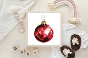 Gothic Christmas Watercolor Clipart, an Illustration by CraftArtStudio (Thumbnail 6 of 6)