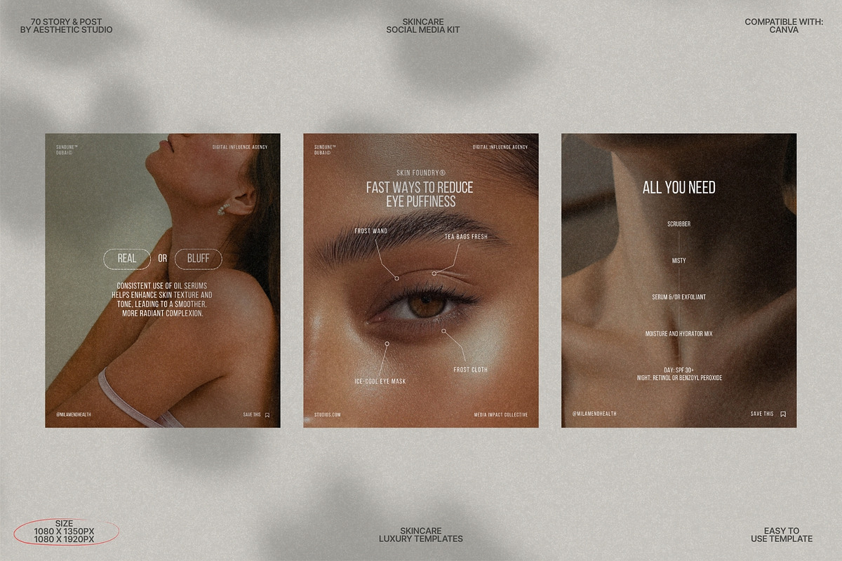 Canva Templates for Skincare Kit preview 8