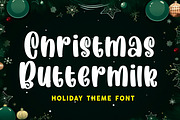 Christmas Buttermilk, a Handwritten Font by Mozatype (Thumbnail 1 of 11)
