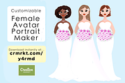 Personalized female portrait creator, a Person Illustration by CosmicMedium (Thumbnail 3 of 5)