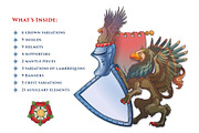 Coat of Arms Construction Kit, an Object Illustration by AntonPix Studio (Thumbnail 3 of 3)