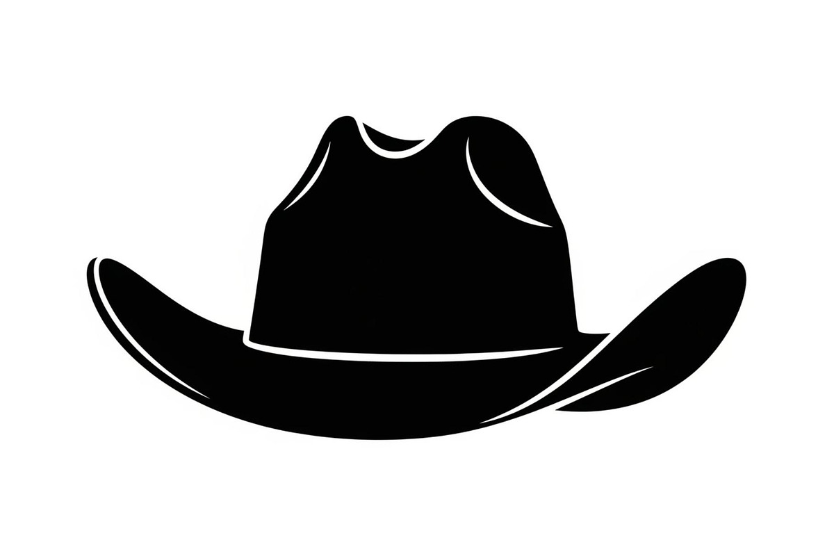 Minimal Cowboy Hat Silhouette Bundle, an Illustration by Designs_River (Photo 15 of 51)