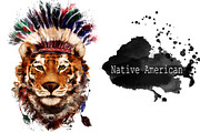 Set tiger portraits .4 styles, an Animal Illustration by art_mouse (Thumbnail 3 of 5)