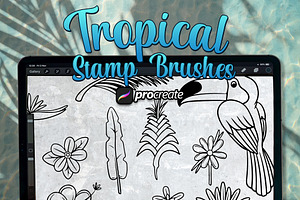 Tropical Brush Stamp