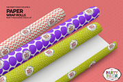 Paper Wrapper Rolls Mockup, a Product Mockup by INCDesign (Thumbnail 2 of 7)