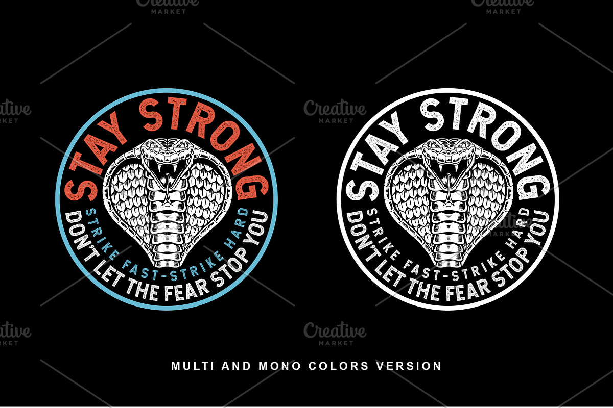 Cobra Snake Vector Editable Badge, a Branding & Logo Template by cd-design.co (Photo 2 of 3)