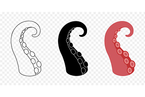 Octopus tentacles with suction cups, an Animal Illustration by GraphiShop