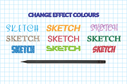Illustrator Sketch Text Effects, a Layer Style Add-On by Carlos Fernando (Thumbnail 4 of 15)