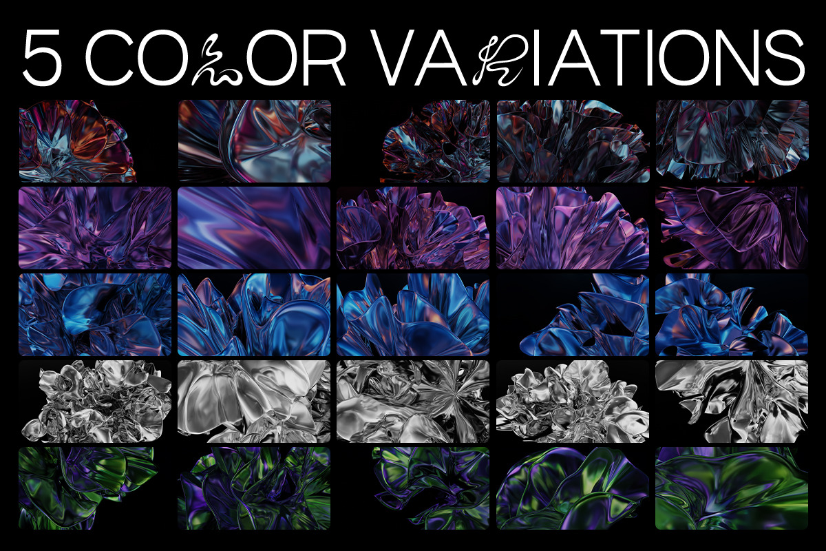 Abstract Bloom - 3D Textures, a Graphic by saintricchi
