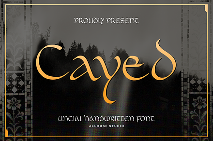 Cayed Font, a Blackletter Font by Allouse Studio