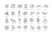 Set of Geology Icons, an Outline Icon by Tettygreen (Thumbnail 2 of 2)