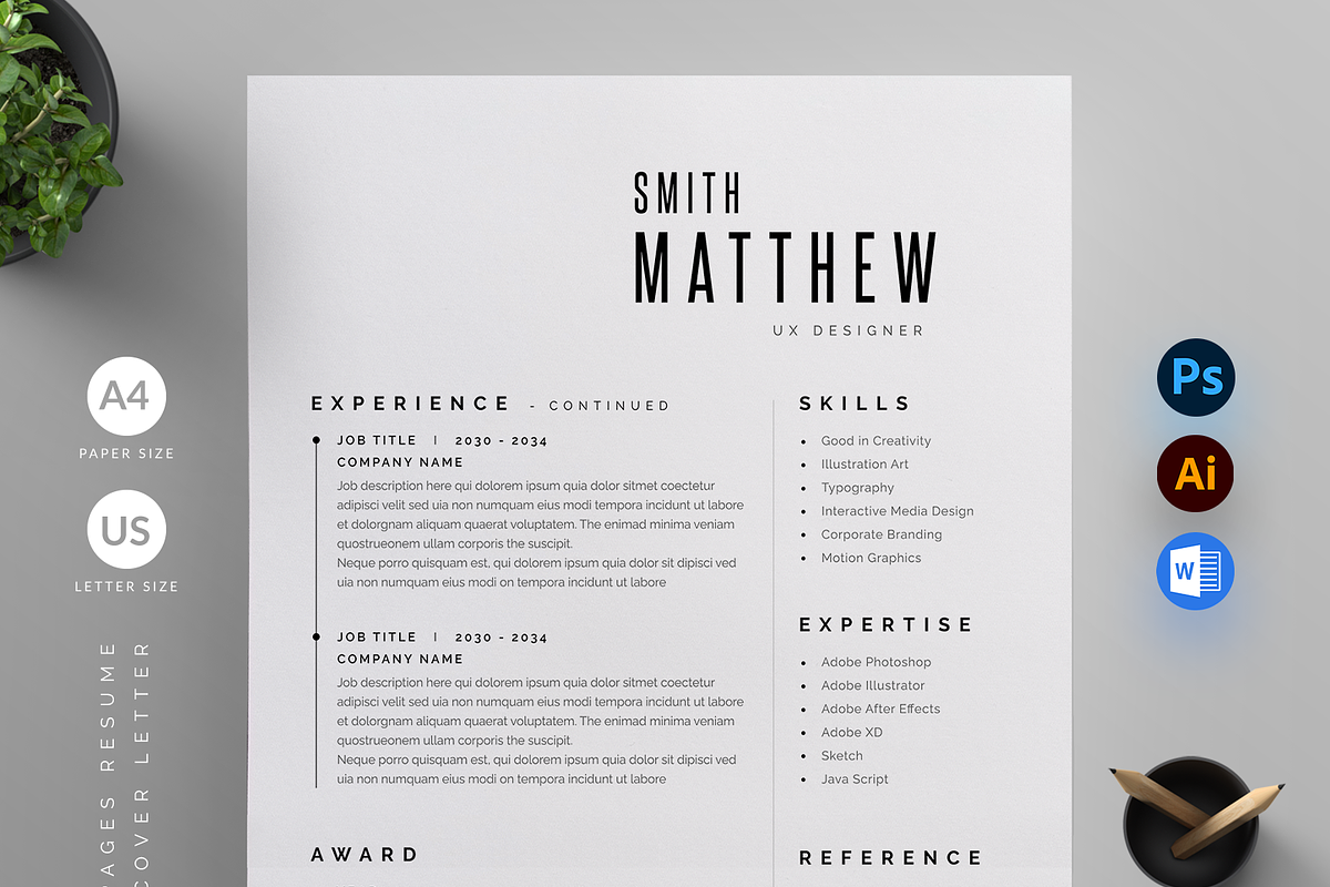 Resume/CV, a Resume Template by Reuix Studio (Photo 2 of 5)
