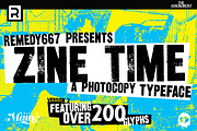 Zine Time, a Sans Serif Font by Remedy667 (Thumbnail 1 of 3)