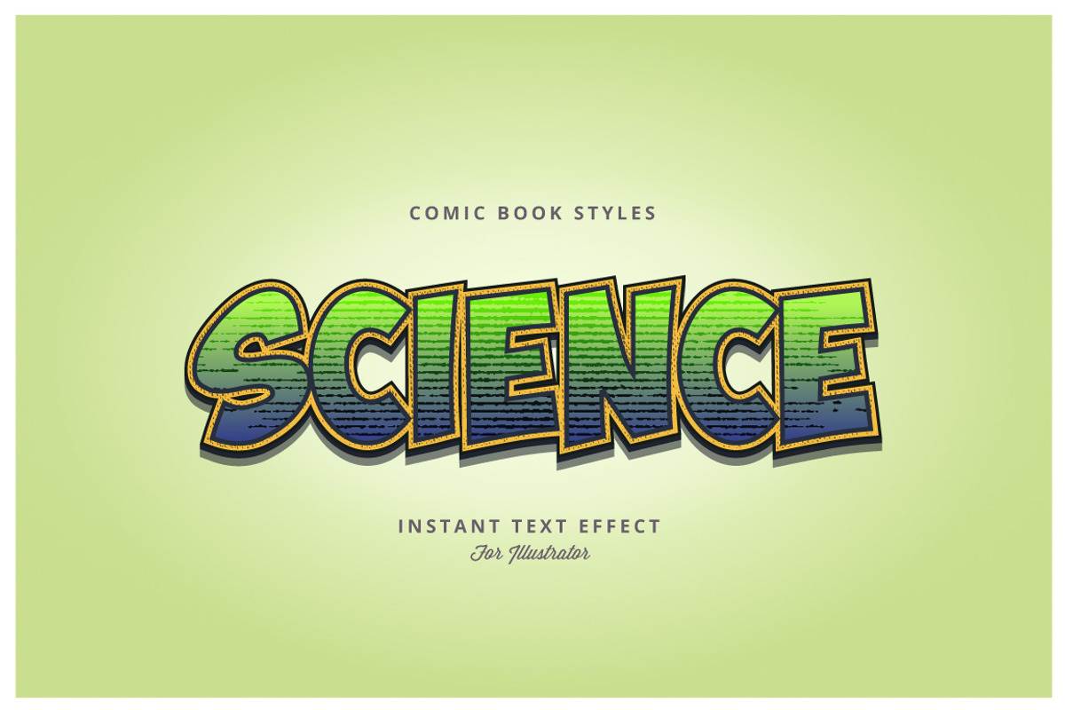 Comic and Cartoon Text Effects (AI), a Layer Style Add-On by Vector Galore (Photo 6 of 11)