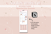 Instagram Planner Notion Template, a Templates & Theme by bellaROSEworkshop (Thumbnail 5 of 10)