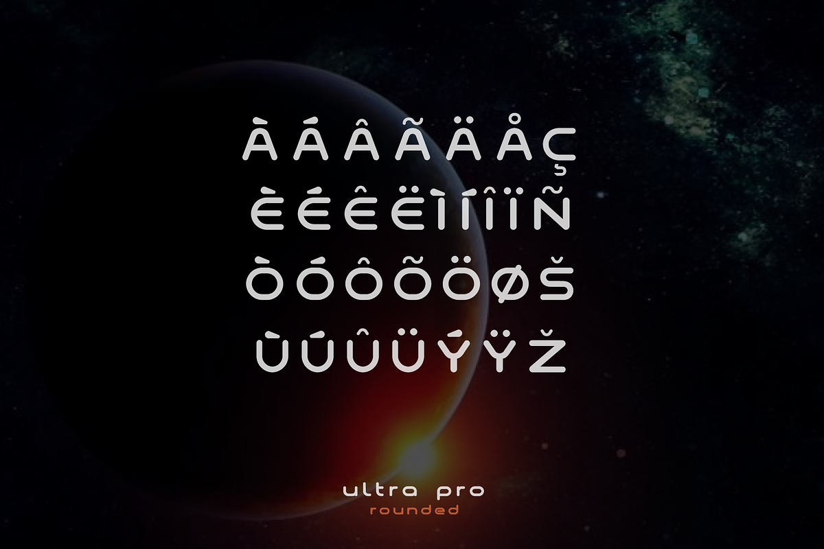 Ultra Pro Rounded Font Family preview 6