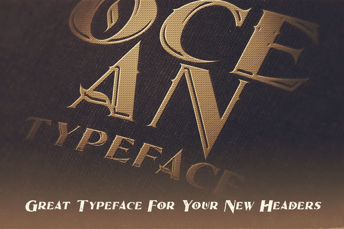 Ocean - Display Font preview 6