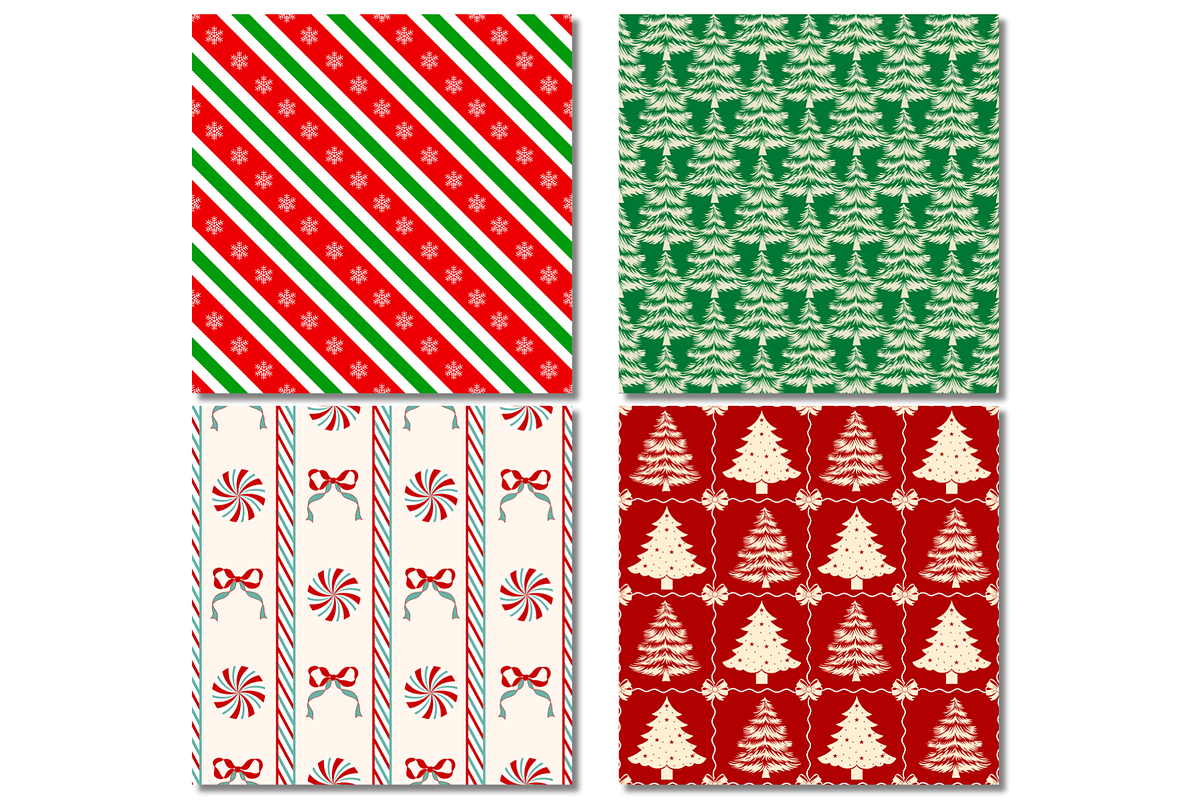 Christmas Seamless Patterns #4, a Pattern Graphic by wind mill (Photo 2 of 3)
