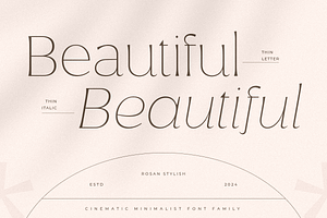 Rosan Stylish - Minimalist Font