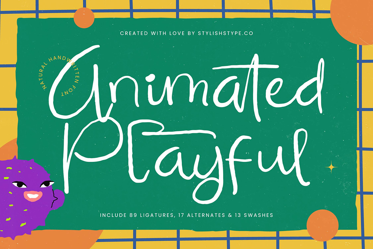 Animated Playful Natural Handwritten, a Script Font by stylishtype.co (Photo 1 of 20)