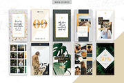 CANVA & PPT | Golden Social Media, a Social Media Template by Marigold Studios (Thumbnail 3 of 12)