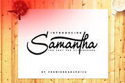 Samantha Font, a Script Font by Ryn Pojas (Thumbnail 1 of 9)