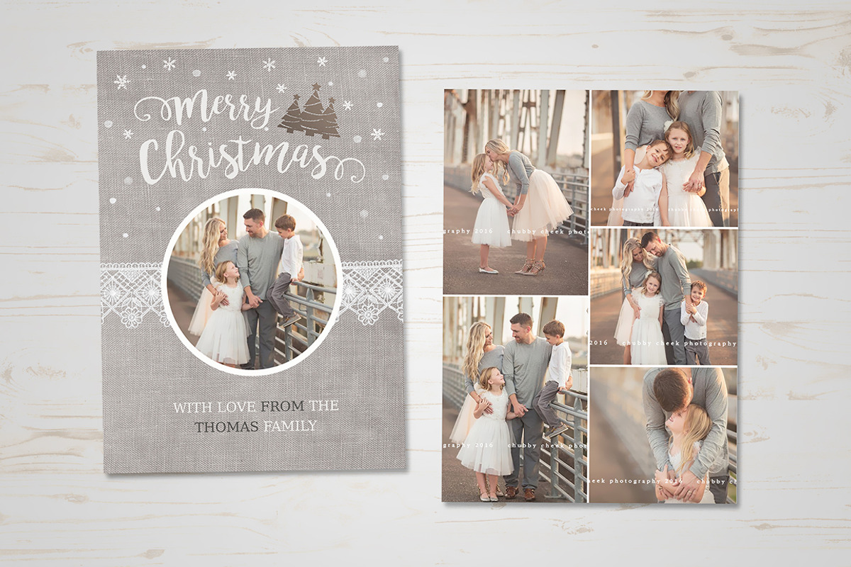 Christmas Card Template, an Invitation Template by TheSeventhDesire (Photo 1 of 2)