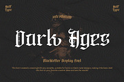 Dark Ages, a Blackletter Font by HATFSTUDIO (Thumbnail 1 of 9)