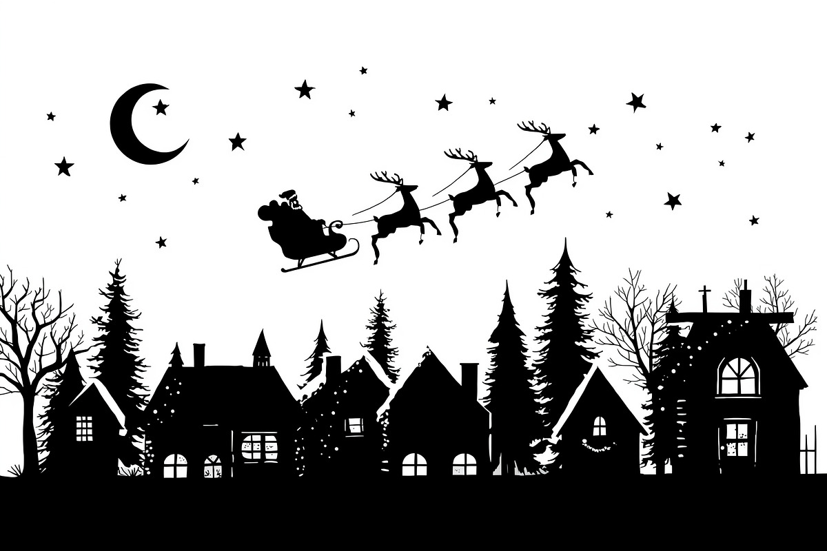 Christmas Sky Vector Collection, an Illustration by jahid234 (Photo 6 of 20)
