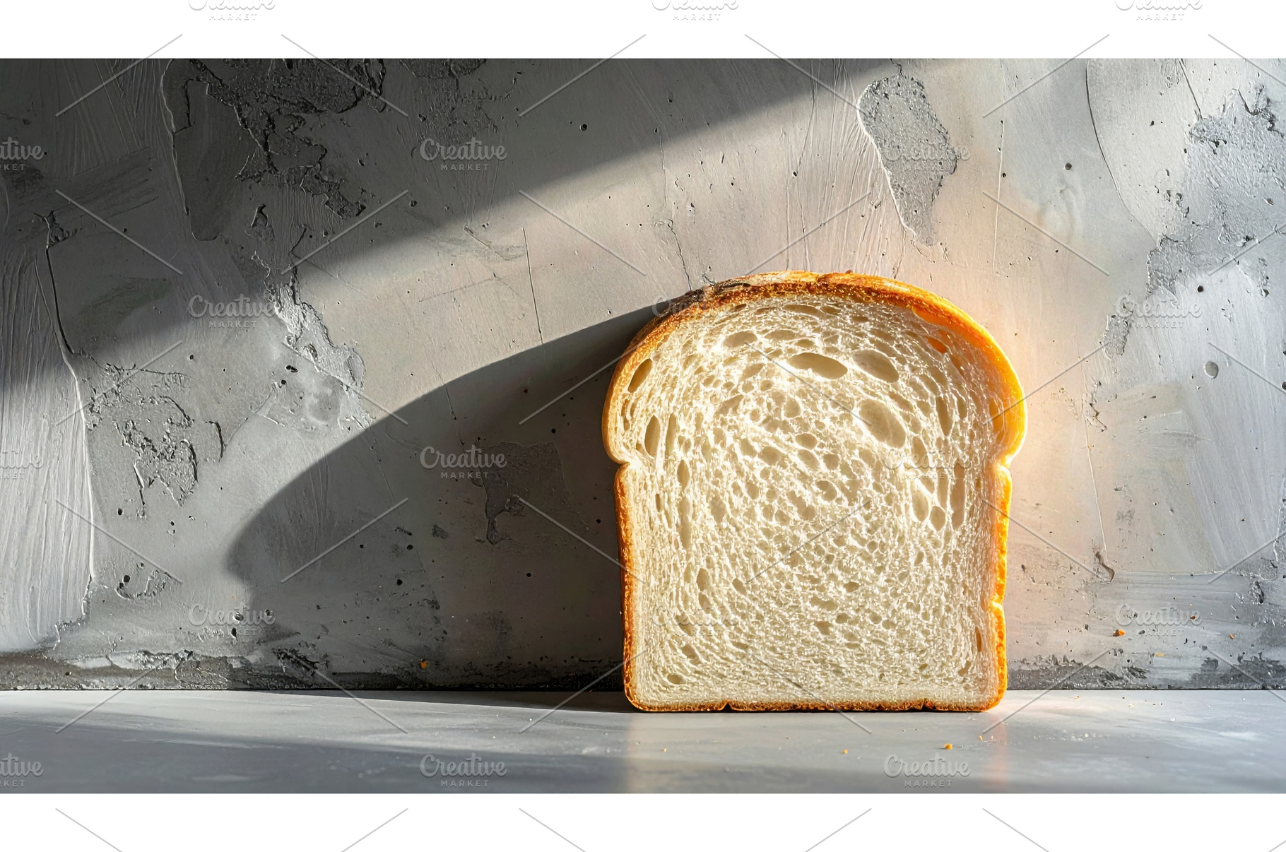 Single slice of fresh white bread, a Background Photo by Igor Tichonow
