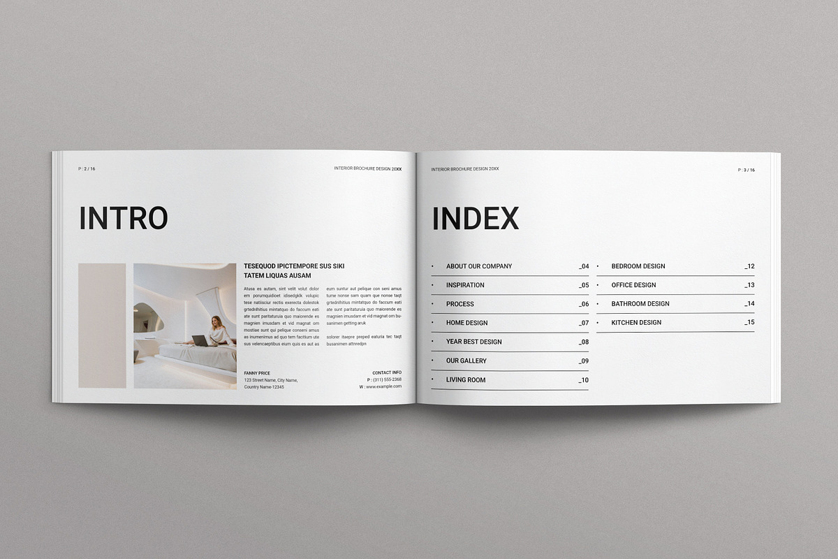 Interior Design Brochure Landscape, a Brochure Template by E-Type (Photo 2 of 7)