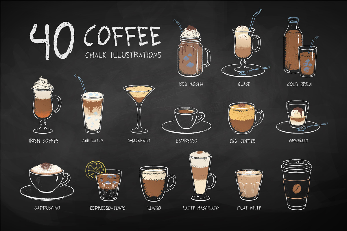 40 Coffee Cups, an Object Graphic by Sonya Illustrations (Photo 1 of 10)