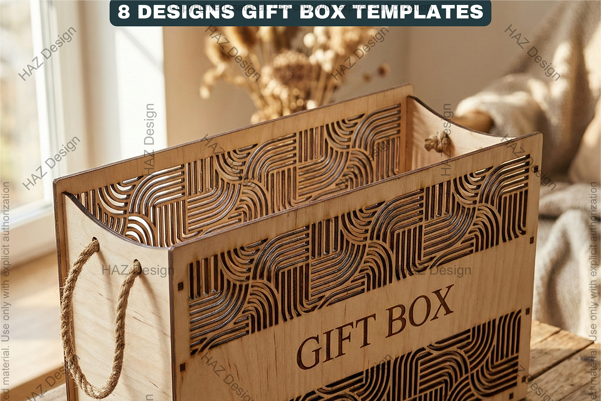 Gift Box Templates Bundle, a Graphic by AtacanDigital