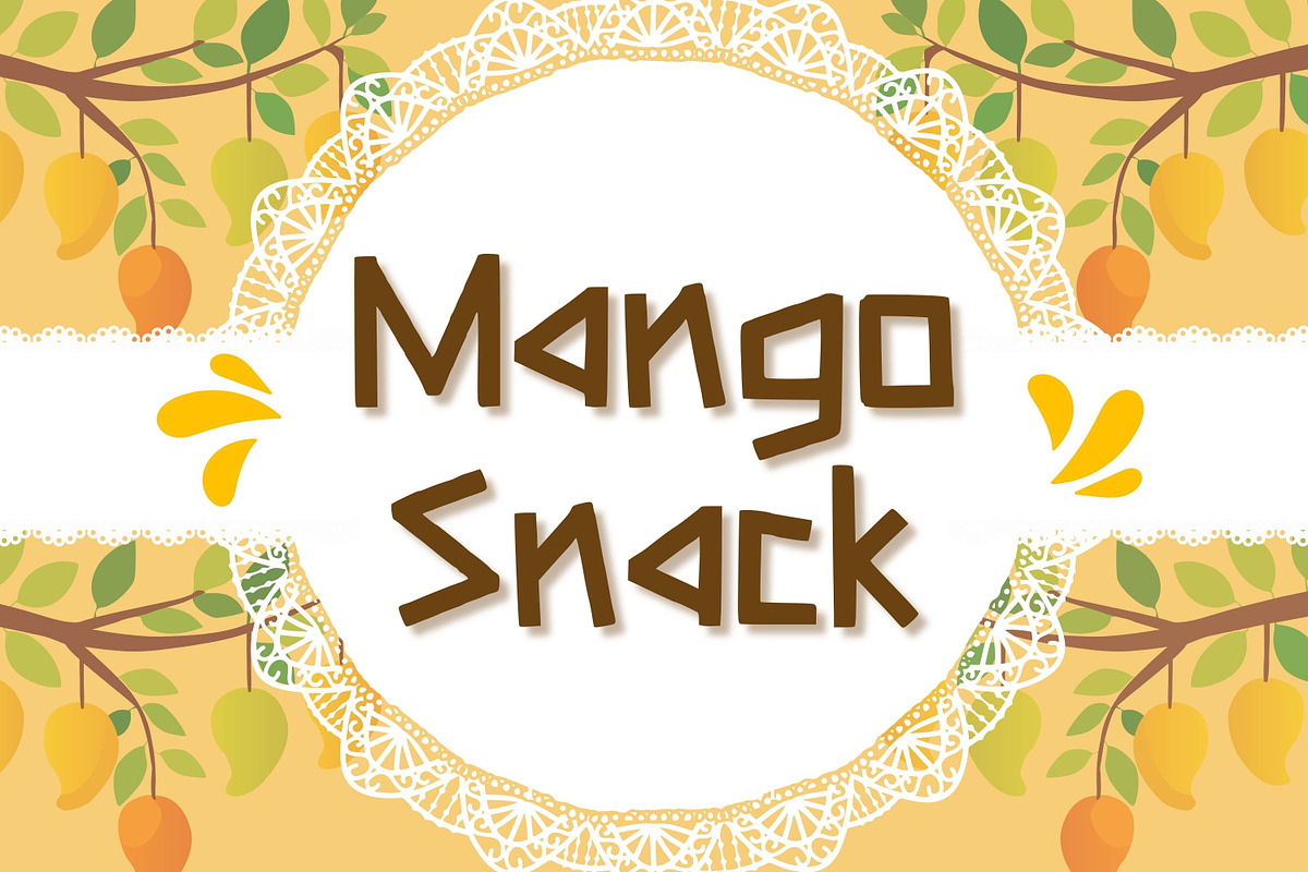 Mango Snack, a Handwritten Font by Aisyah (Photo 1 of 5)