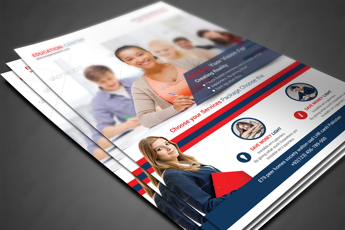 Educational Flyer Template Multipurp, a Flyer Template by AfzaalGraphics (Photo 3 of 4)