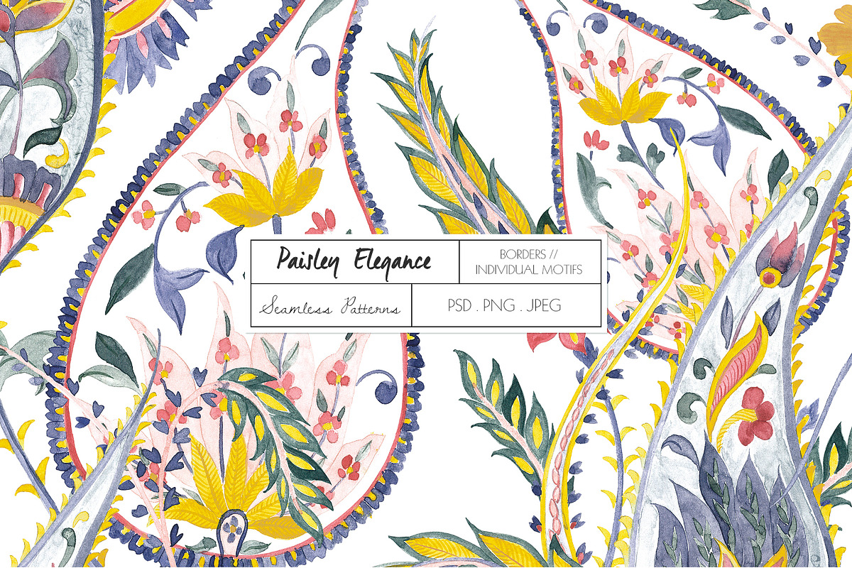 Paisley Elegance, a Pattern Graphic by TSTUDIO (Photo 2 of 12)