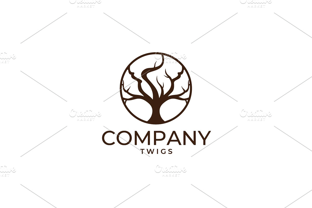 Tree With Circle Logo Design, Nature, a Branding & Logo Template by My Miracle (Photo 2 of 2)