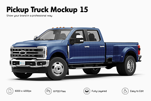 Pickup Truck Mockup 15