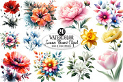 Summer Flowers Sublimation Clipart P, an Illustration by Designking (Thumbnail 6 of 6)