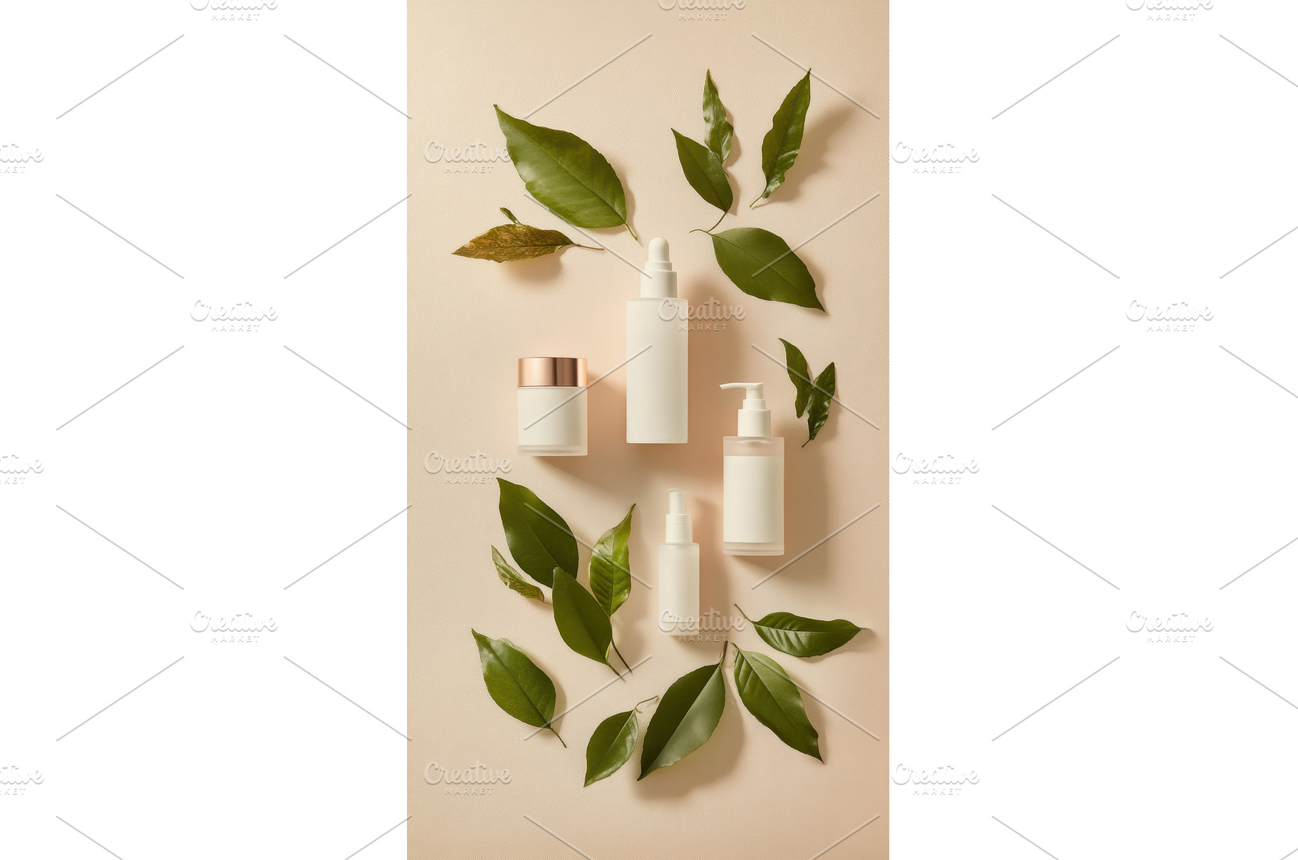 Natural skincare with leaves, a Beauty & Fashion Photo by Beautiful things