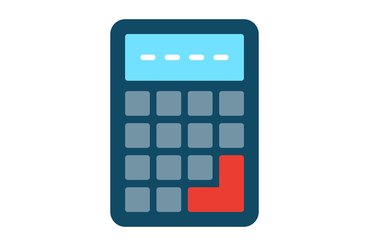 Calculator Flat Icon, a Duotone Icon by Pexelpy (Photo 1 of 2)