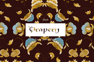 Drapery, Luxury Jacobean Pattern