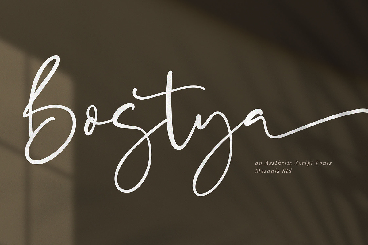 Bostya - Aesthetic Script