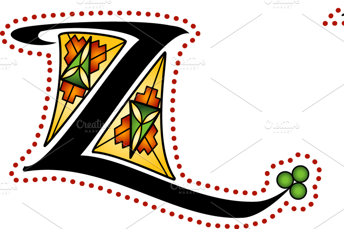 Decorative Celtic Alphabet, a Decorative Illustration by AonCelticArt (Photo 6 of 6)