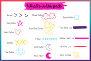 BuJo Brush Stamps for Procreate, a Brush Add-On by Nicole Dawn Design (Thumbnail 2 of 5)