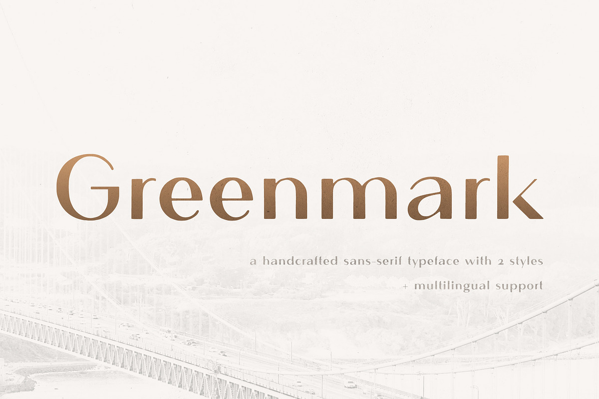 Greenmark - Hand Drawn Sans Serif, a Sans Serif Font by AlienValley (Photo 1 of 9)
