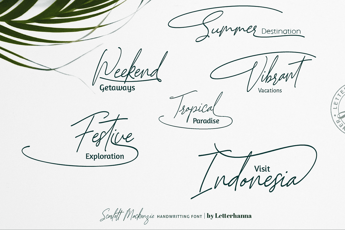 Scarlett Mackenzie Handwriting Font, a Handwritten Font by Letterhanna Studio (Photo 2 of 20)
