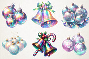 Iridescent Christmas Bells & Baubles, an Illustration by RobertsArt (Thumbnail 6 of 7)